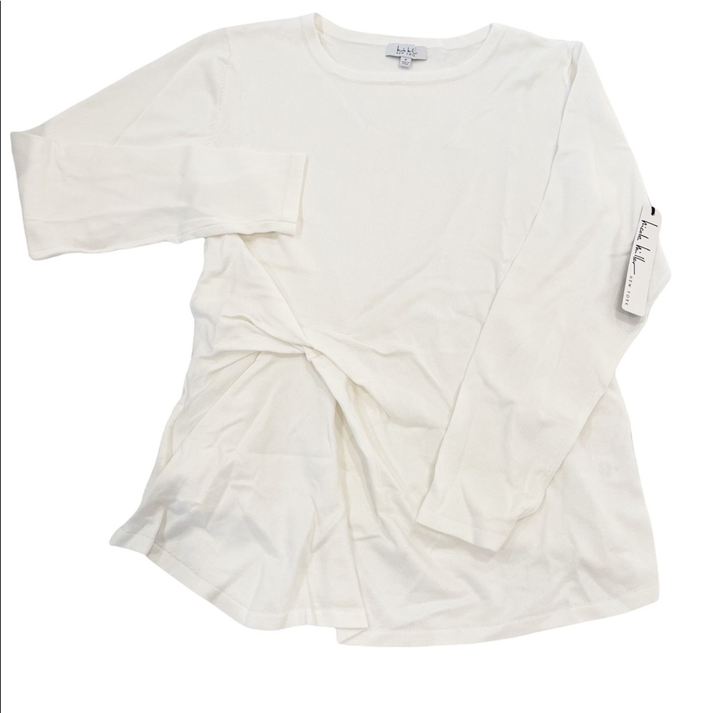 Nicole Miller Side Knot Sweater Medium - Picture 2 of 6